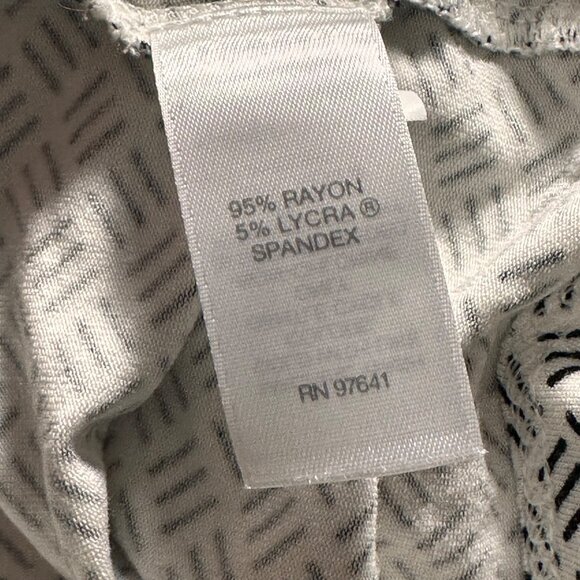 J. Jill Wearever Collection Womens Black & White 3/4 Sleeve Boat Neck Top XL - Picture 4 of 10